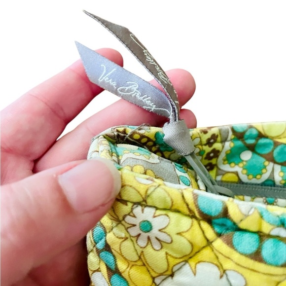 Vera Bradley Campus Tote bag RETIRED Lemon Parfait pattern yellow turquoise - Picture 8 of 9